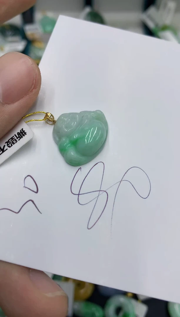 【闪购商品】翡翠颈饰18K金镶嵌翡翠