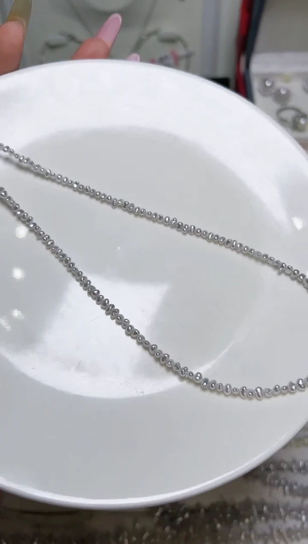 【闪购商品】海水珍珠项链银S925镶嵌567
