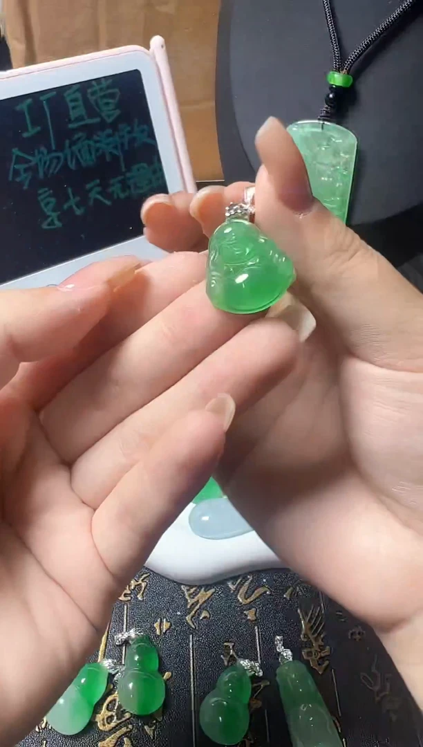 颈饰未镶嵌翡翠所见即所得，一图一物