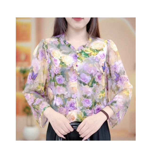 春夏丨玫瑰庄园气质优雅风女装中式小衫