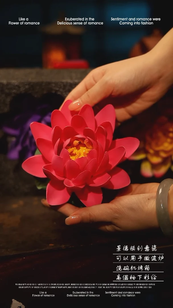 陶瓷随机景德镇高温釉下彩手工手绘款式