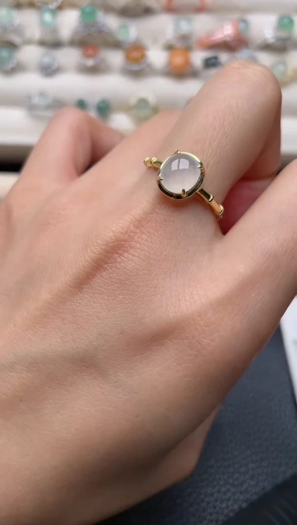 【闪购商品】翡翠戒指银S925镶嵌2222222222  8