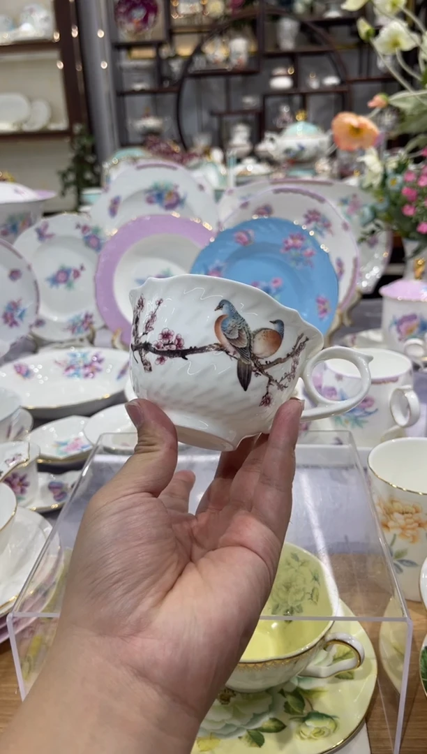 36%以上骨粉骨瓷咖啡杯碟