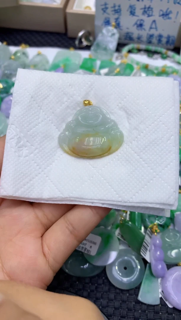 颈饰未镶嵌翡翠天然缅甸A货翡翠