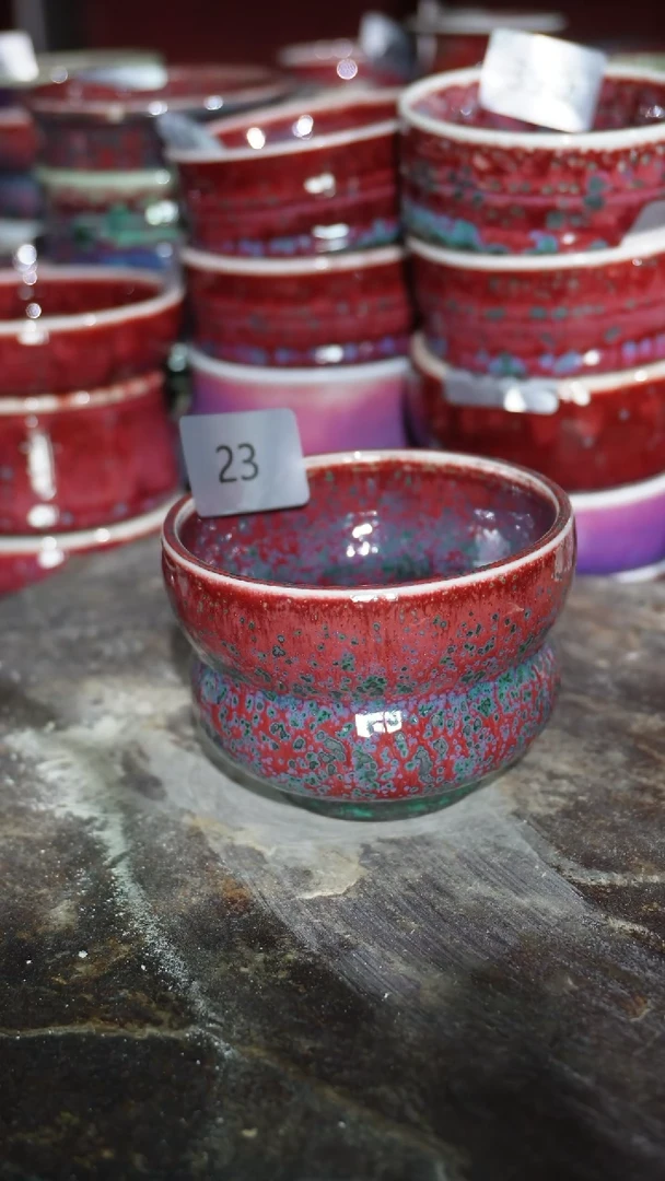 摆件陶精品窑变钧瓷茶器