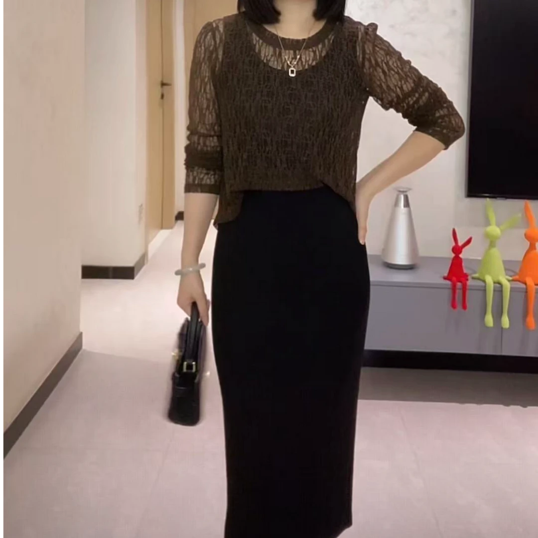 轻奢高级感气质显瘦女人味高级感连衣裙YF25343