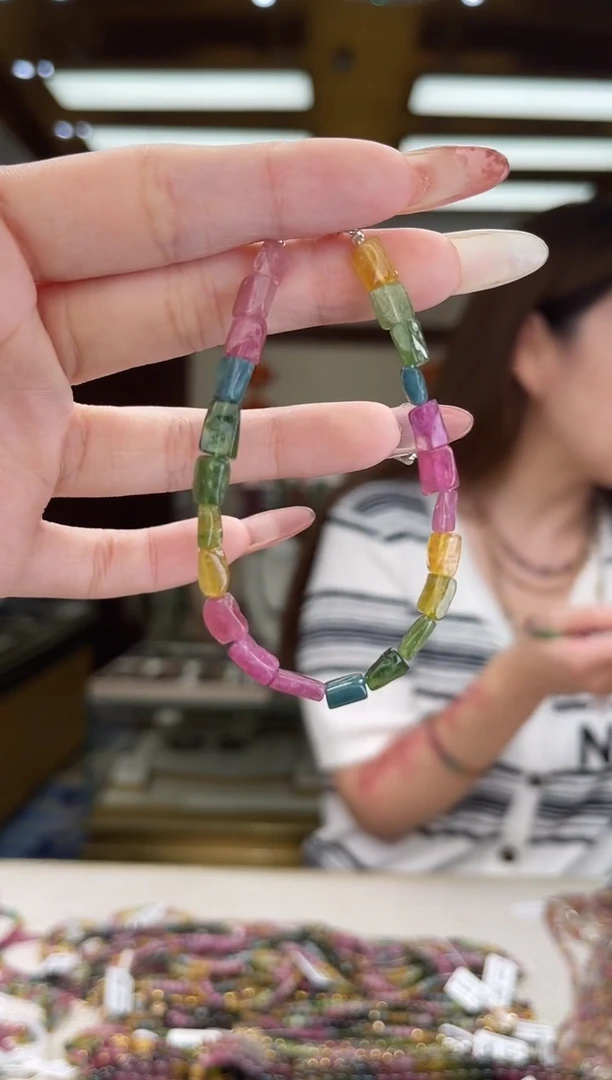 /未镶嵌碧玺手链多样性发货