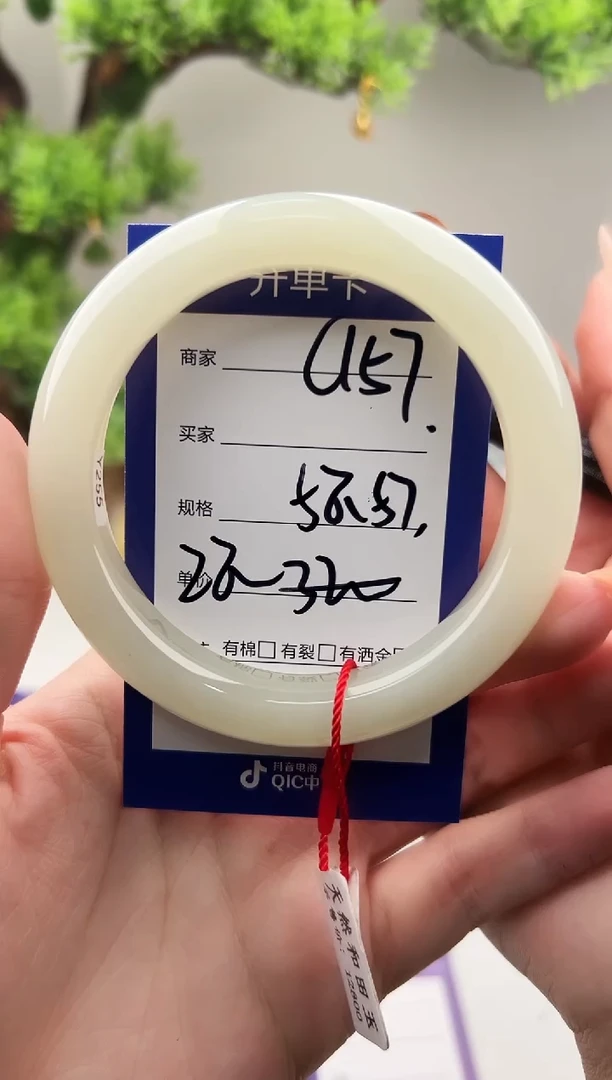 未镶嵌手镯和田玉微色差C157