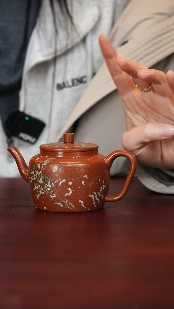 茶壶紫砂原矿高端紫砂--折肩宫灯
