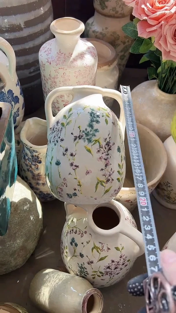 【闪购商品】陶瓷花盆高18cm内口3.5cm