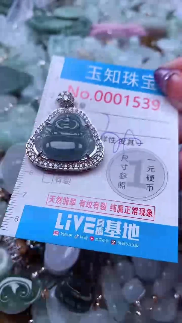 翡翠未镶嵌吊坠(不含链)1539