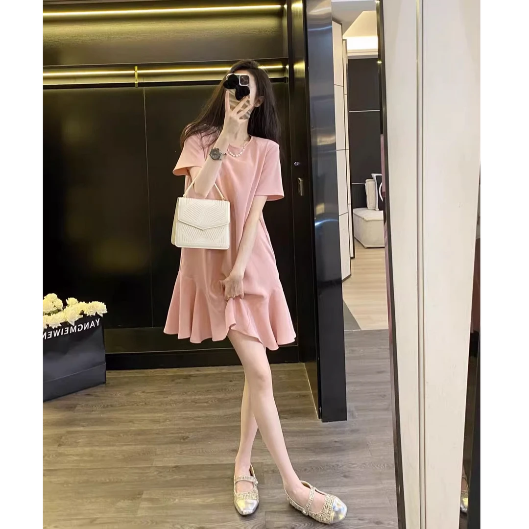 【现货】Leathercat夏季连衣裙女2025高级感甜美小个子显瘦短裙子