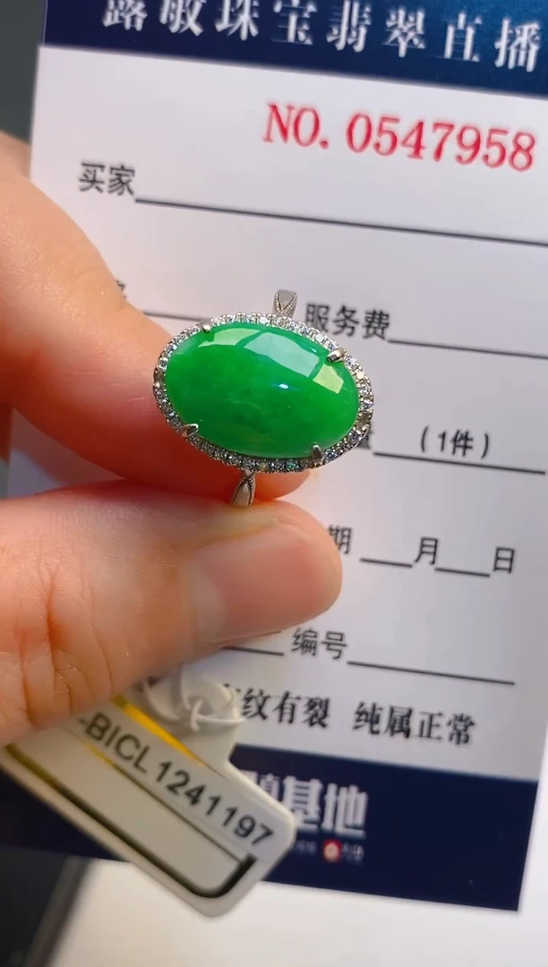 【闪购商品】翡翠耳饰银S925镶嵌天然A货翡翠1