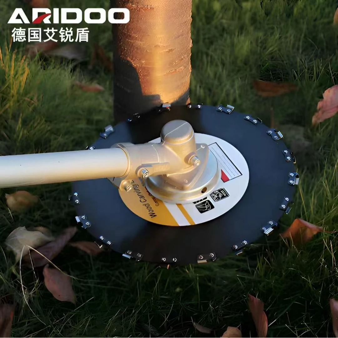 汽油割草机锯树刀片割灌机树木竹子加厚锰钢圆形链条通用锯片圆盘