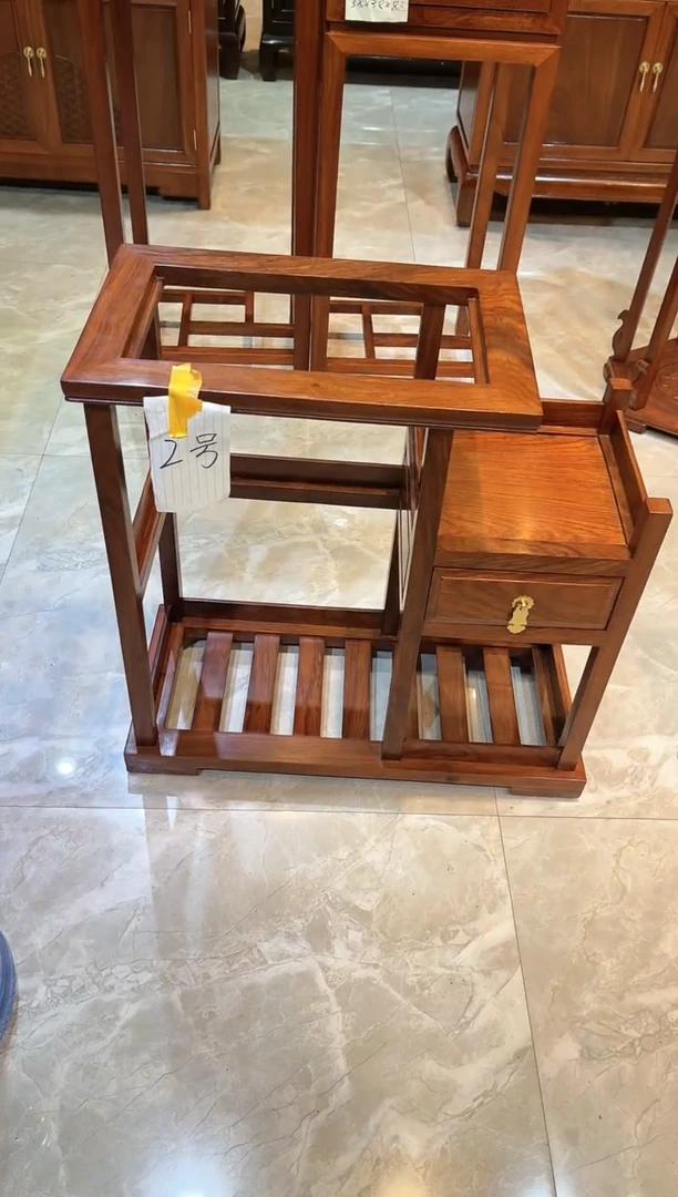 花梨木类成套家具星*的刺猬紫檀烧水架66*30*65