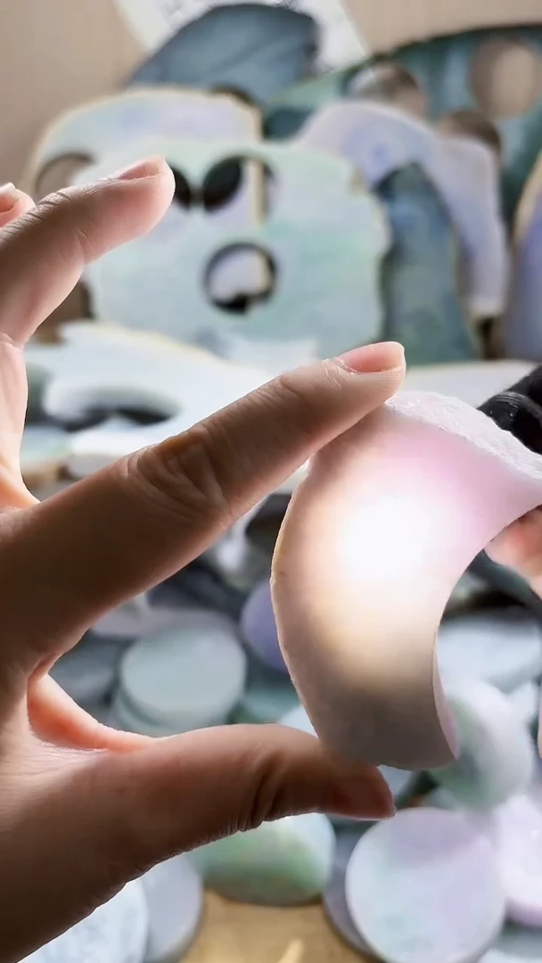 翡翠未镶嵌颈饰翡翠A货 姜谭916