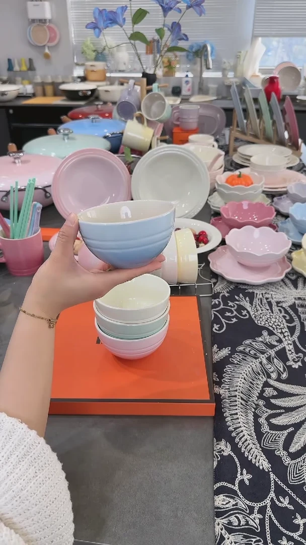 【闪购商品】瓷四色米饭碗