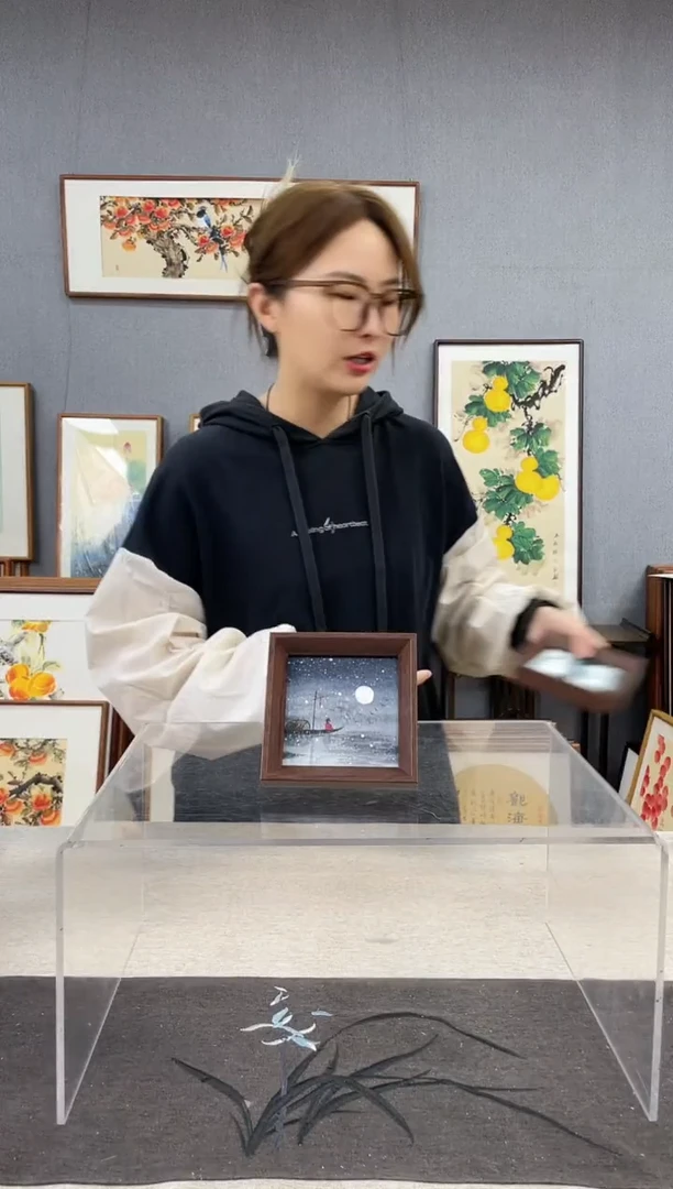 【闪购商品】国画5寸-小摆台作品-雪景