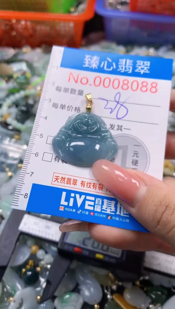 翡翠未镶嵌颈饰8088