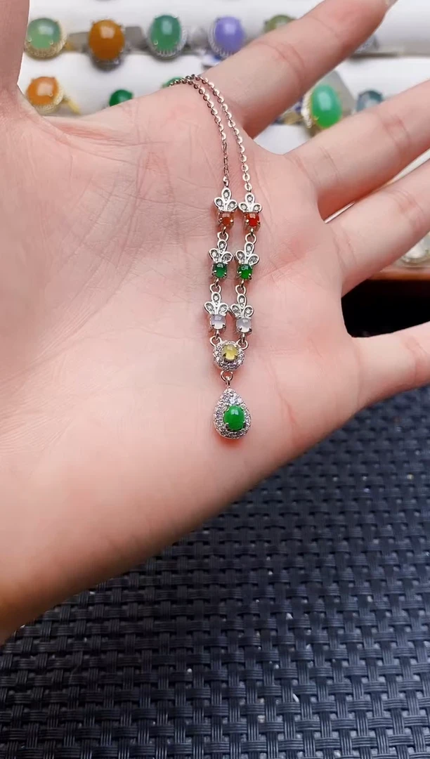 银S925镶嵌戒指翡翠1958