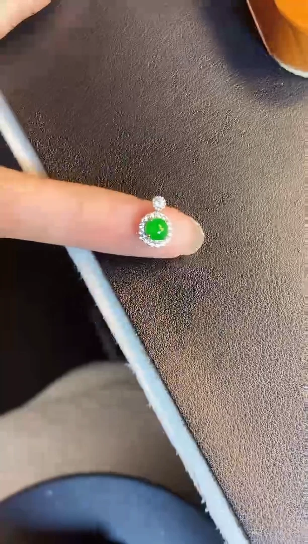 吊坠(不含链)银S925镶嵌翡翠1