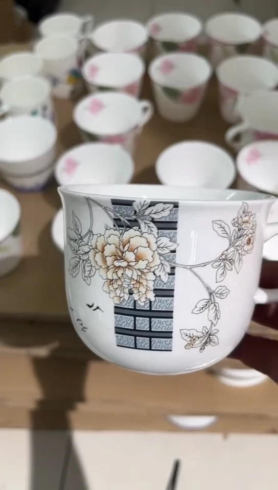 瓷杯子1个隆达骨瓷