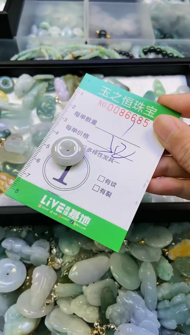 翡翠未镶嵌颈饰闪购0086685