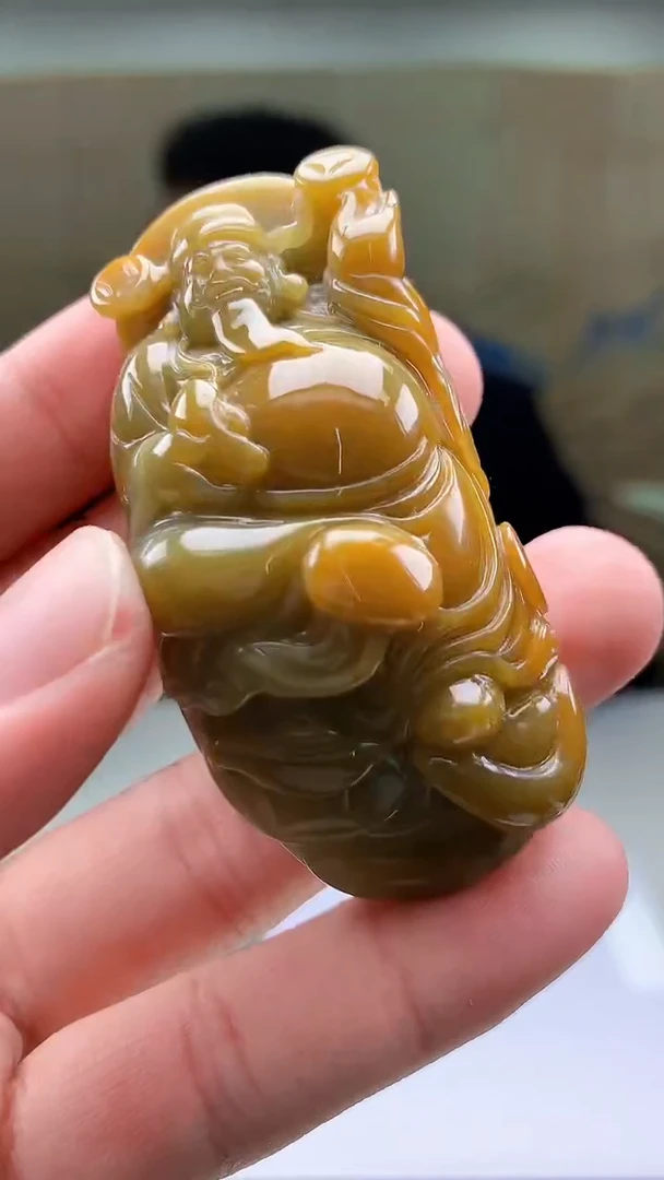 【闪购商品】定制翡翠未镶嵌4969bb-毛货挂件