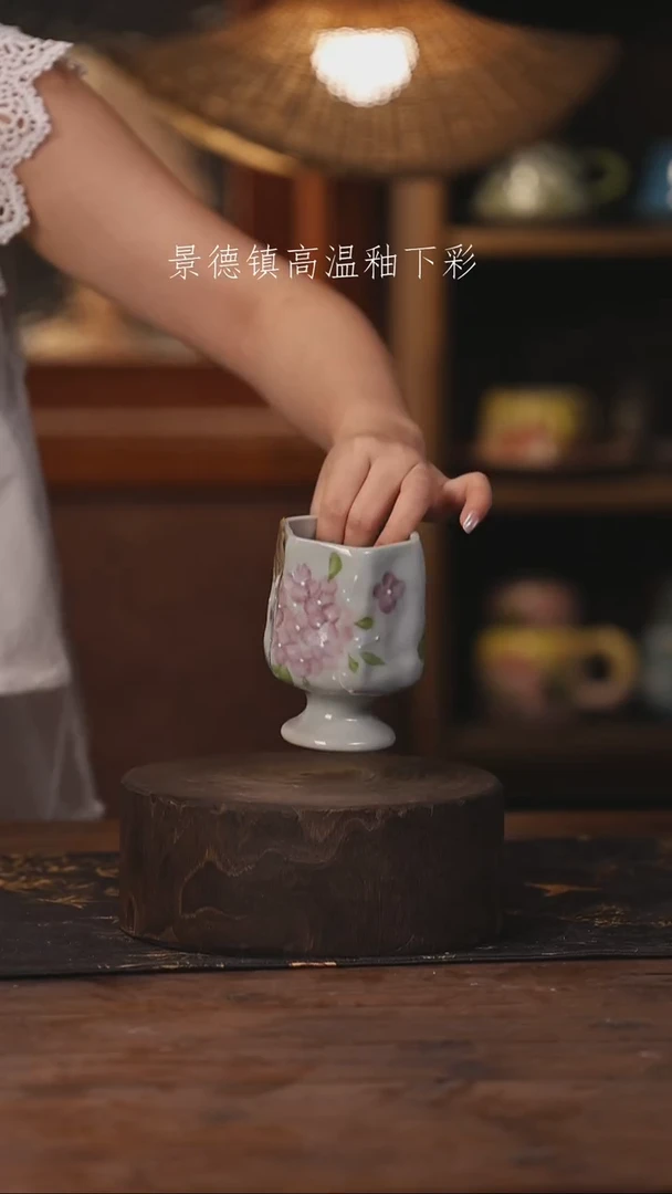 陶瓷景德镇高温釉下手绘陶瓷016