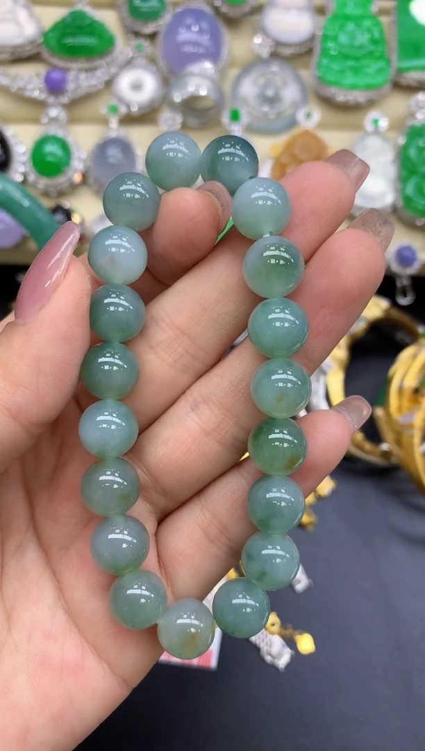 未镶嵌手串翡翠85-中国好珍宝