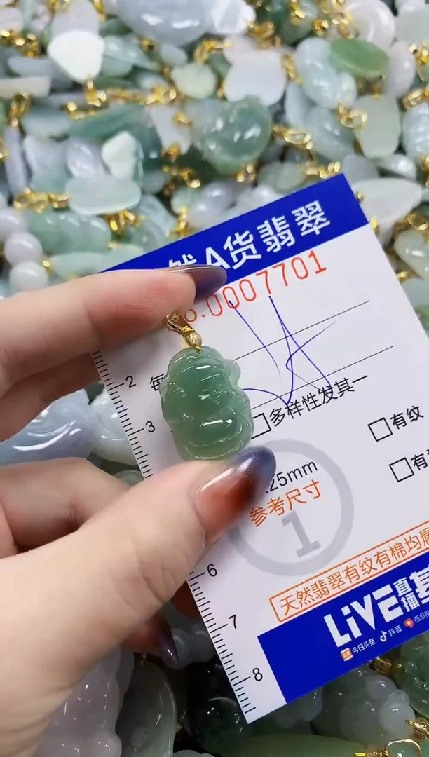 颈饰未镶嵌翡翠天然A货翡翠