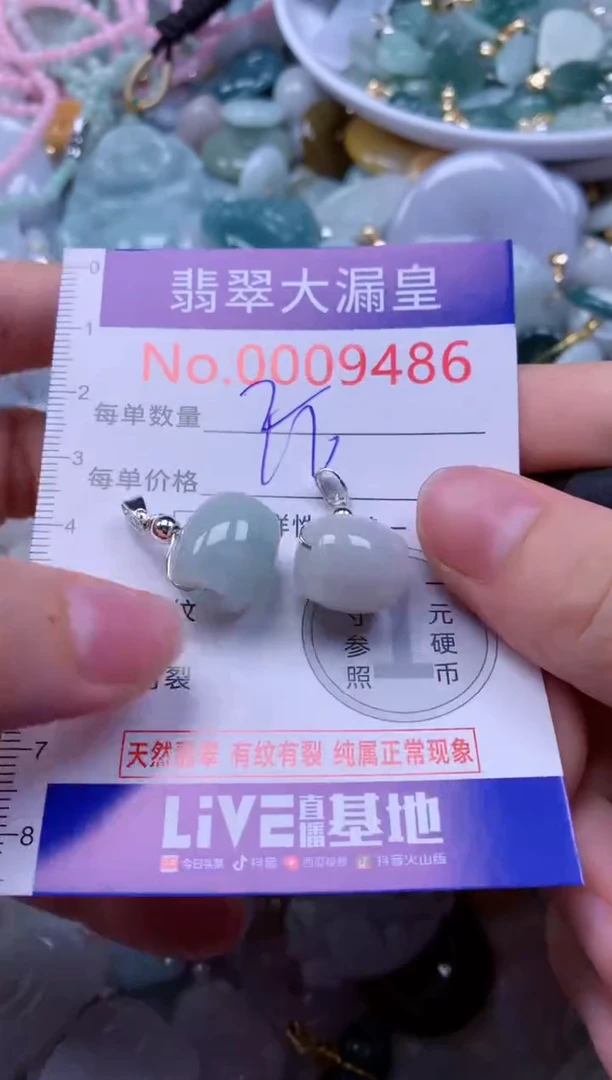 翡翠未镶嵌吊坠(不含链)9486