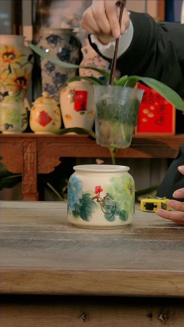 【闪购商品】瓷片景德镇纯手工釉下彩精品花瓶