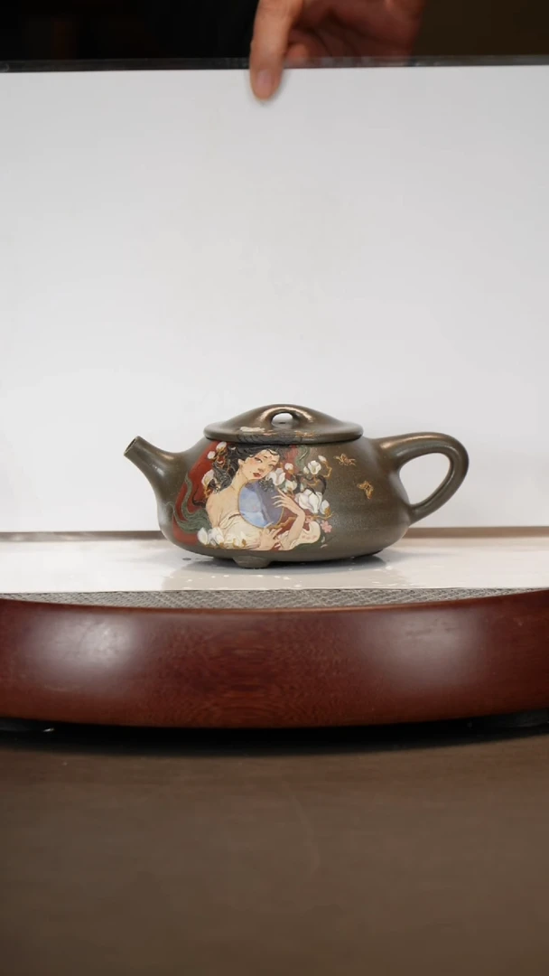 【闪购商品】紫砂茶壶古天青景舟石瓢+后宫百丽图+水洗350c