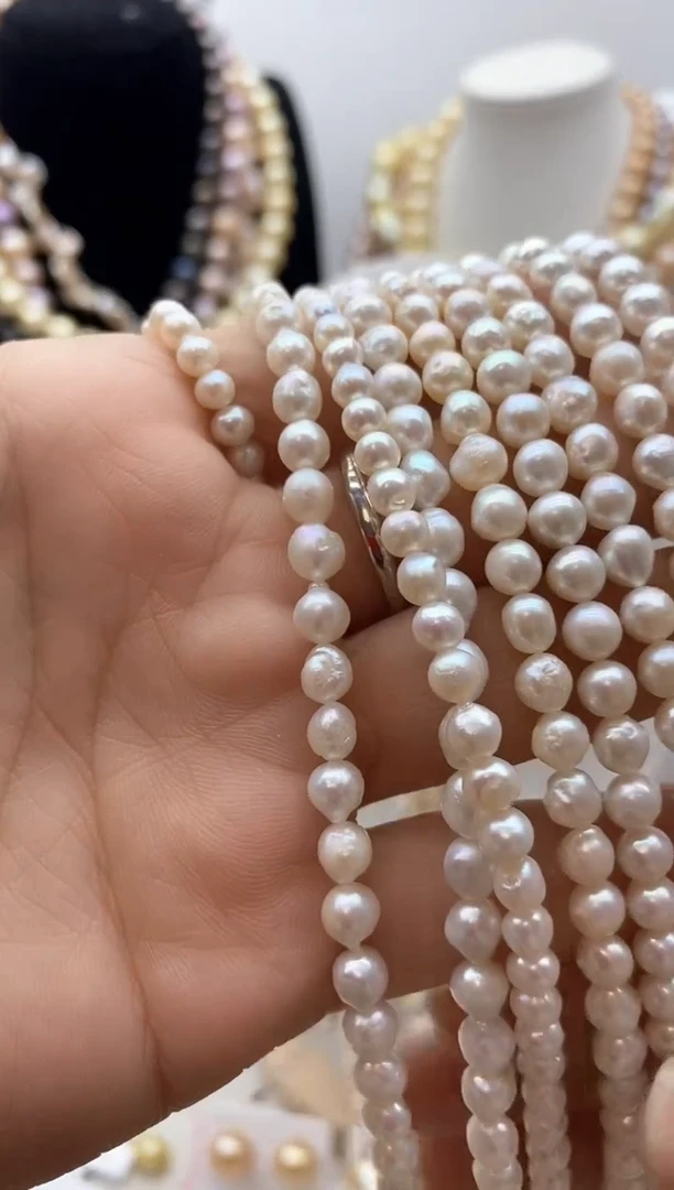 【闪购商品】淡水珍珠颈饰钛钢89