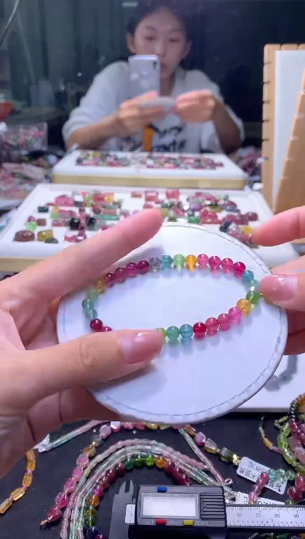 未镶嵌手串碧玺A141【天然碧玺】