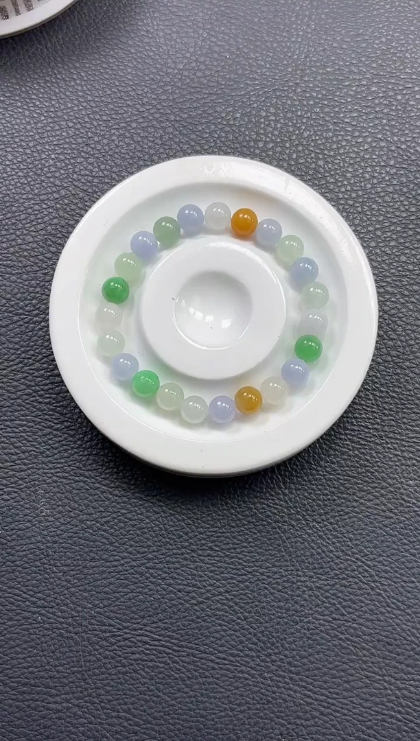 未镶嵌手串翡翠YM1260-2 多宝手串单圈