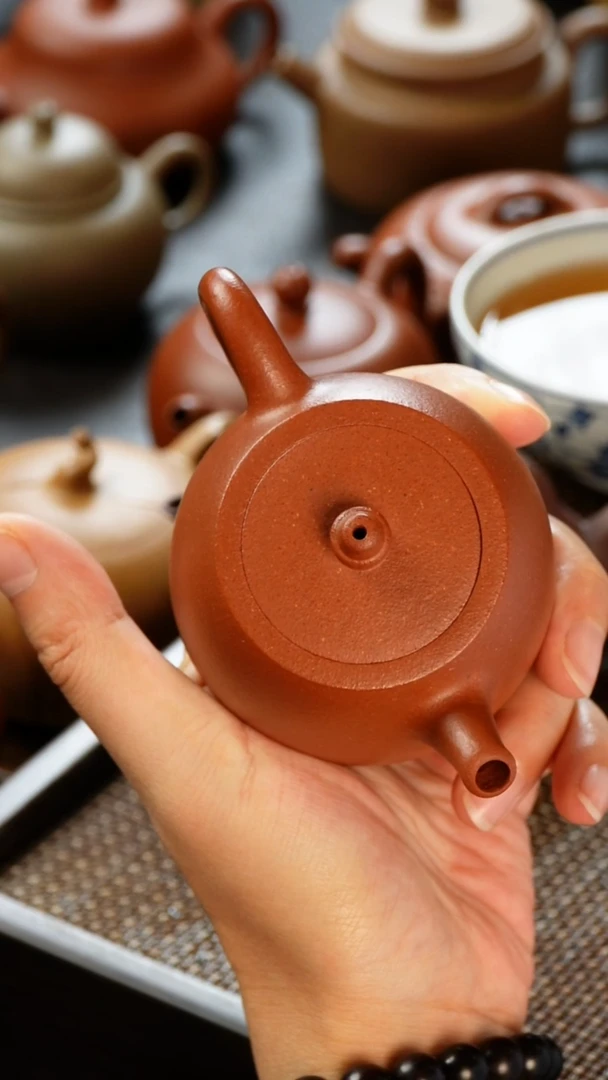 茶壶紫砂微瑕降坡泥汉铎