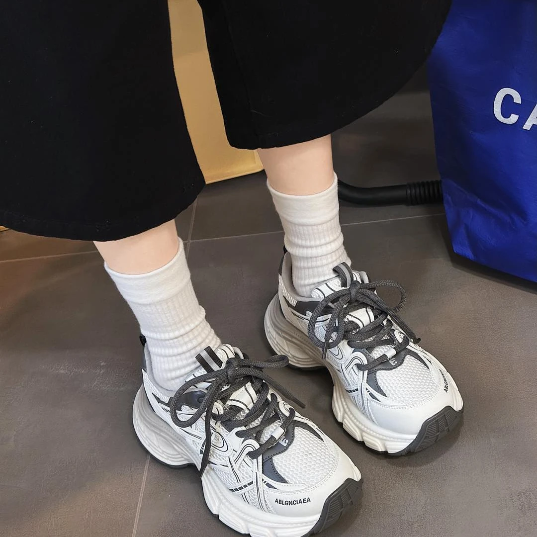 戈美其专柜2025年春款老爹鞋厚底网面百搭时尚潮流韩版15251223