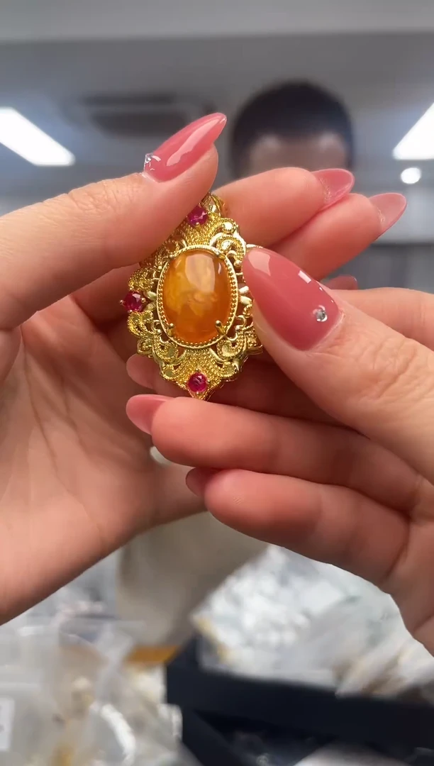 裸石蜜蜡未镶嵌（多样性发一件）