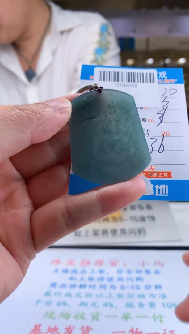 颈饰未镶嵌翡翠天然翡翠A货拍一发一