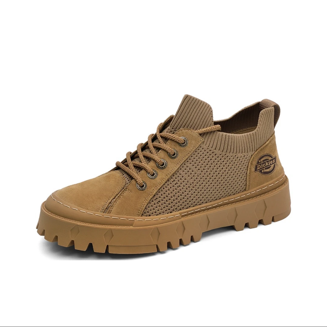 Dickies系带户外时尚复古低帮工装马丁靴232M50LXS82A-浅棕色