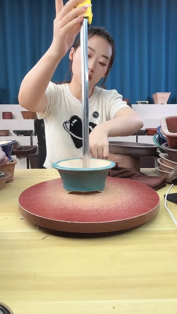 紫砂花盆花盆浅草紫砂花盆微瑕