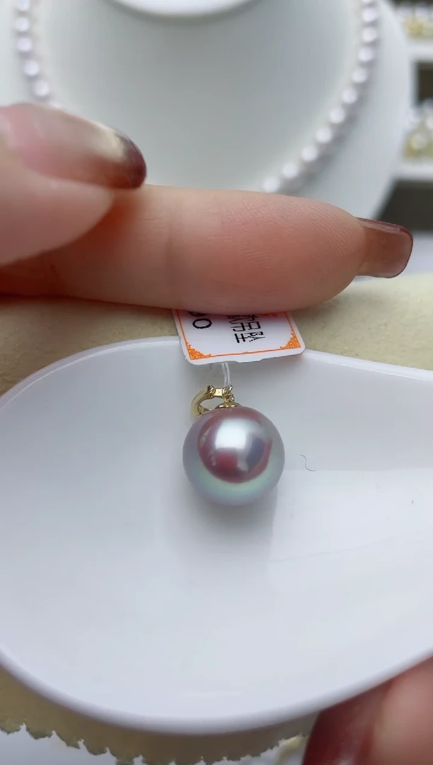 【闪购商品】淡水珍珠颈饰18K金镶嵌W29