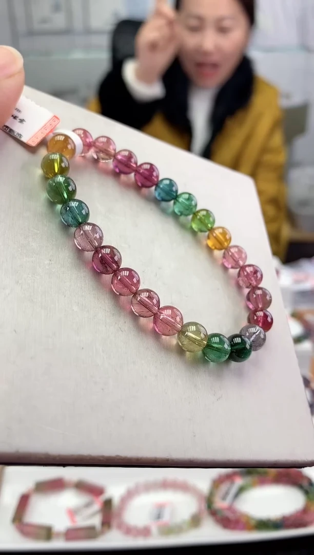 未镶嵌手串碧玺多样性发一条