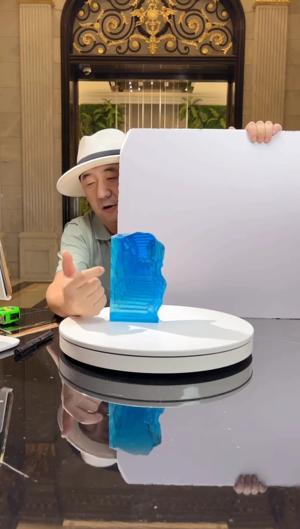 茶宠AJ06616宝石蓝高升路艺术摆件