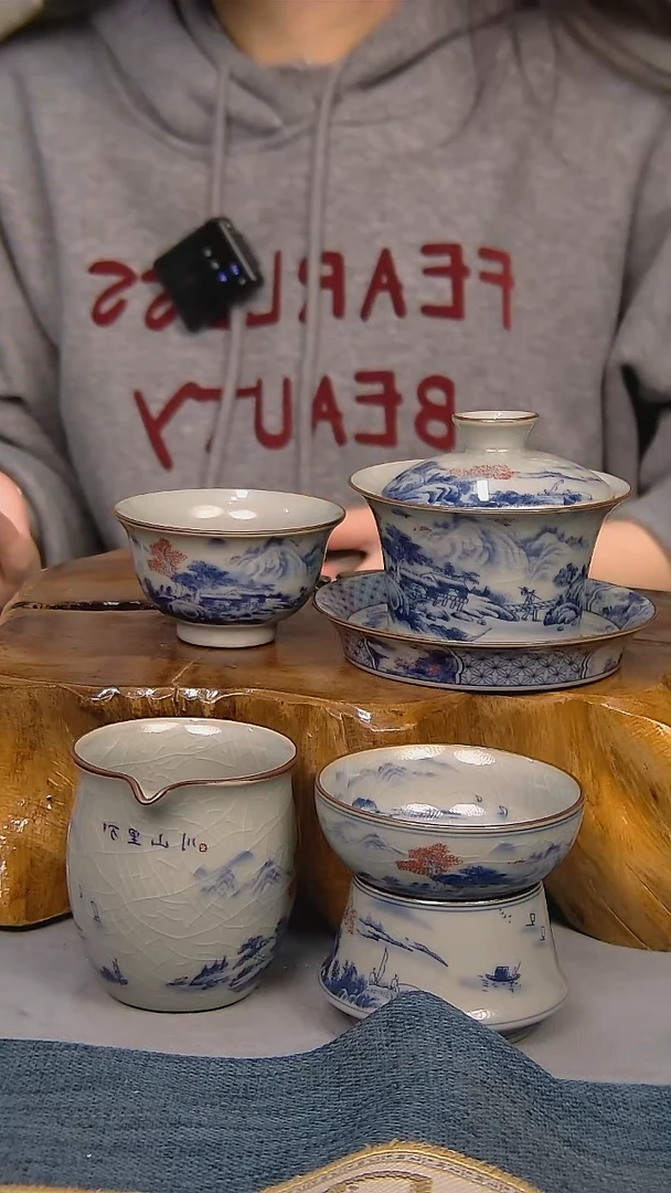 【闪购商品】4件套陶瓷茶具家用简装系列