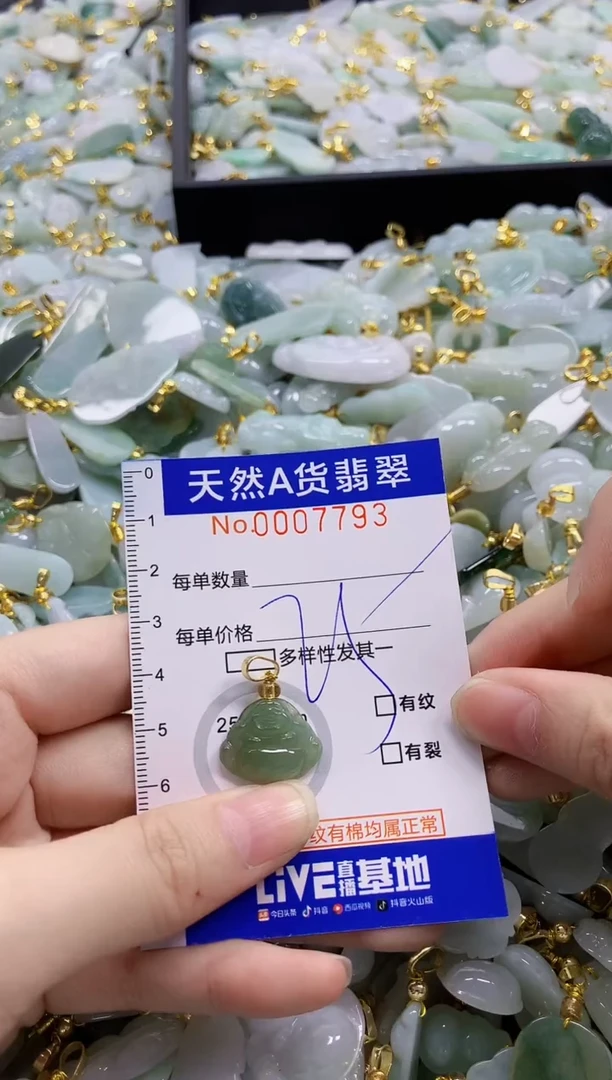 颈饰未镶嵌翡翠纯天然a货翡翠