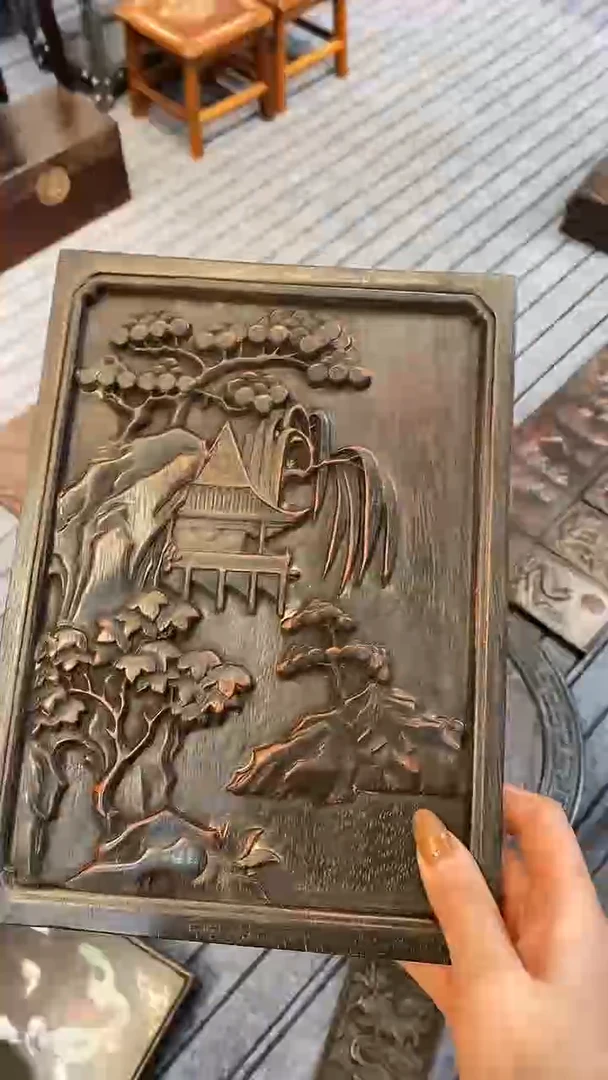 木大*翁紫檀雕刻一物一拍