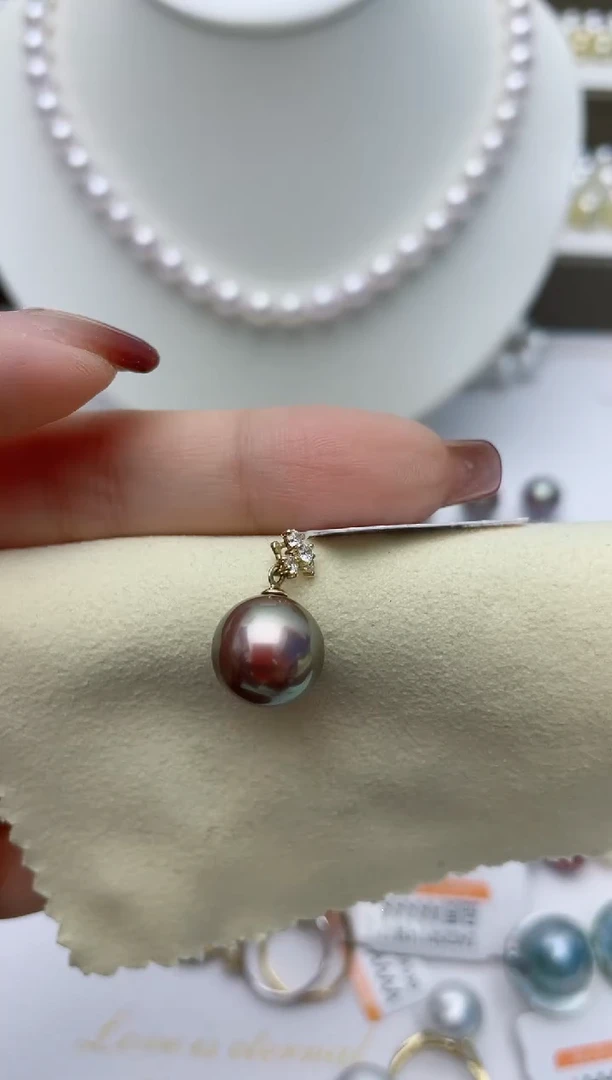 【闪购商品】淡水珍珠颈饰18K金镶嵌W27